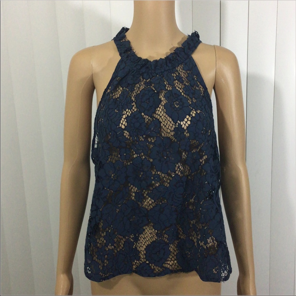 NEW Free People Sweet Meadow Dreams Lace Top - Picture 3 of 5